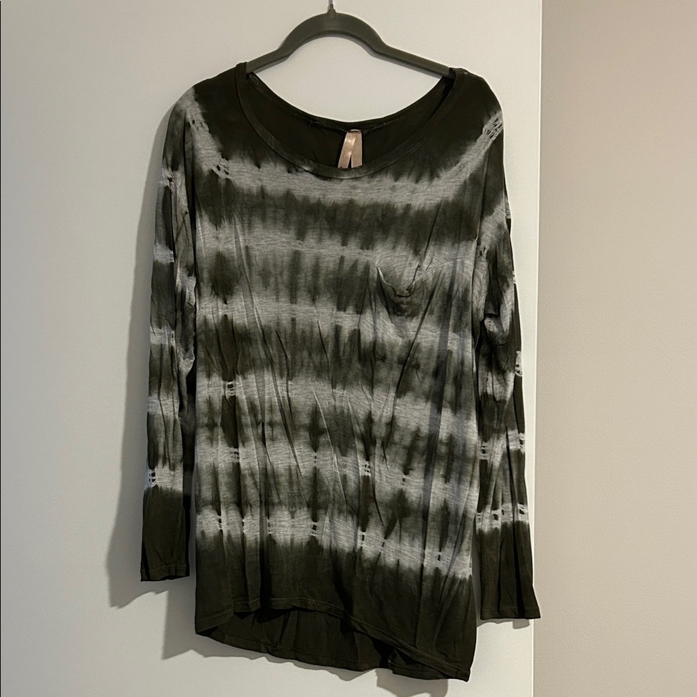 Long Sleeve Tie-Dye Top